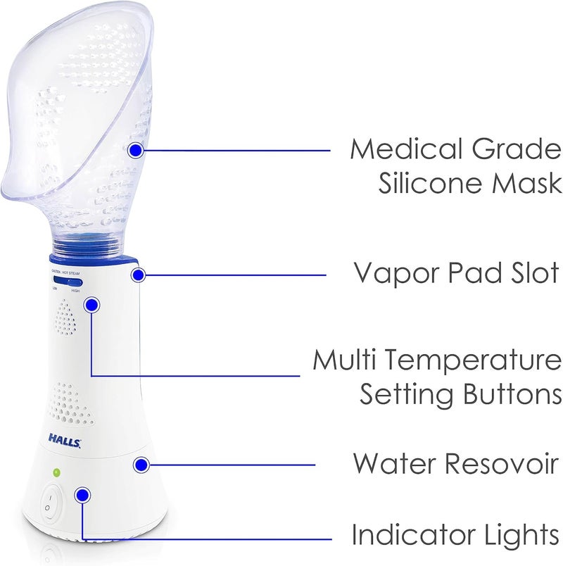 Crane Personal Vaporizer Steam Inhaler Throat Steamer Warm Steam Sinus Inhaler for Congestion and Cough Relief Vapor Pad Compatible - Image 2