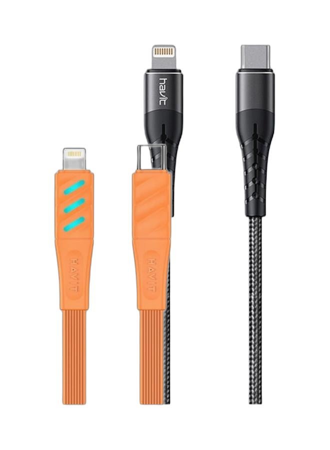 هافيت قطعتين كابل من هافت لايتننغ للايفون - Image 1