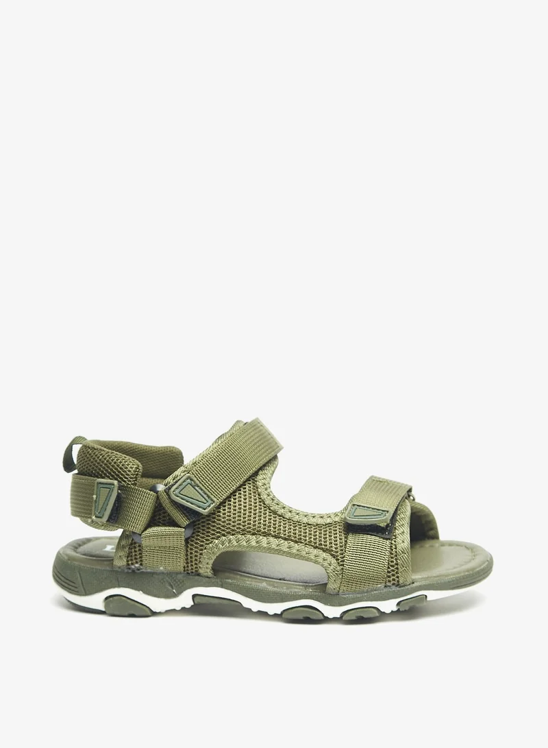 LBL by Shoexpress Boys Textured Floaters with Hook and Loop Closure