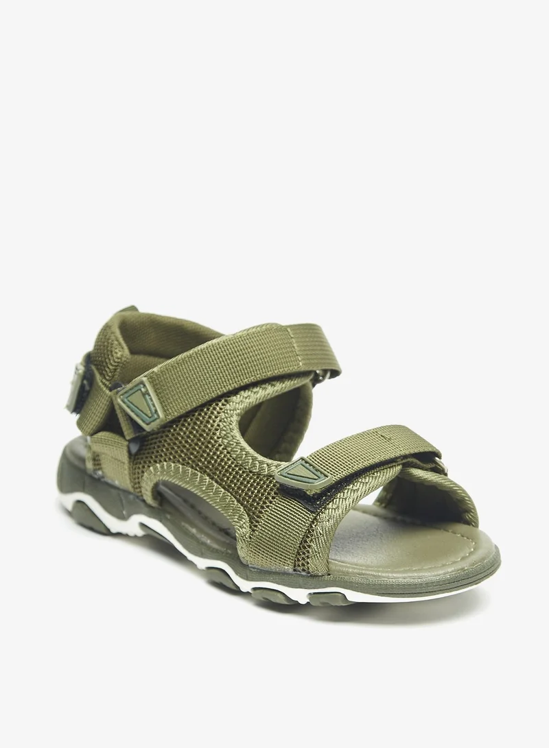 LBL by Shoexpress Boys Textured Floaters with Hook and Loop Closure