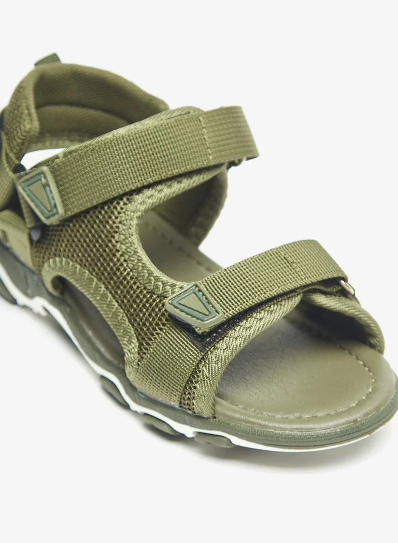 LBL by Shoexpress Boys Textured Floaters with Hook and Loop Closure