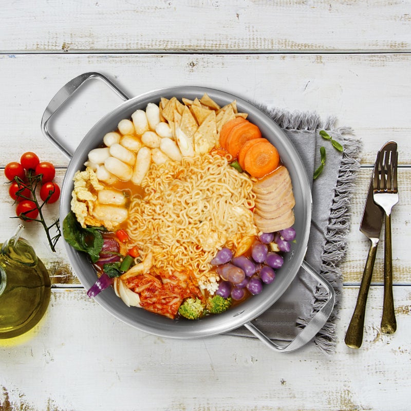 Stainless Steel Noodle Pot Kitchen Food Storage Pot Handheld Seafood Ramen Pot Soup Pot - Image 5