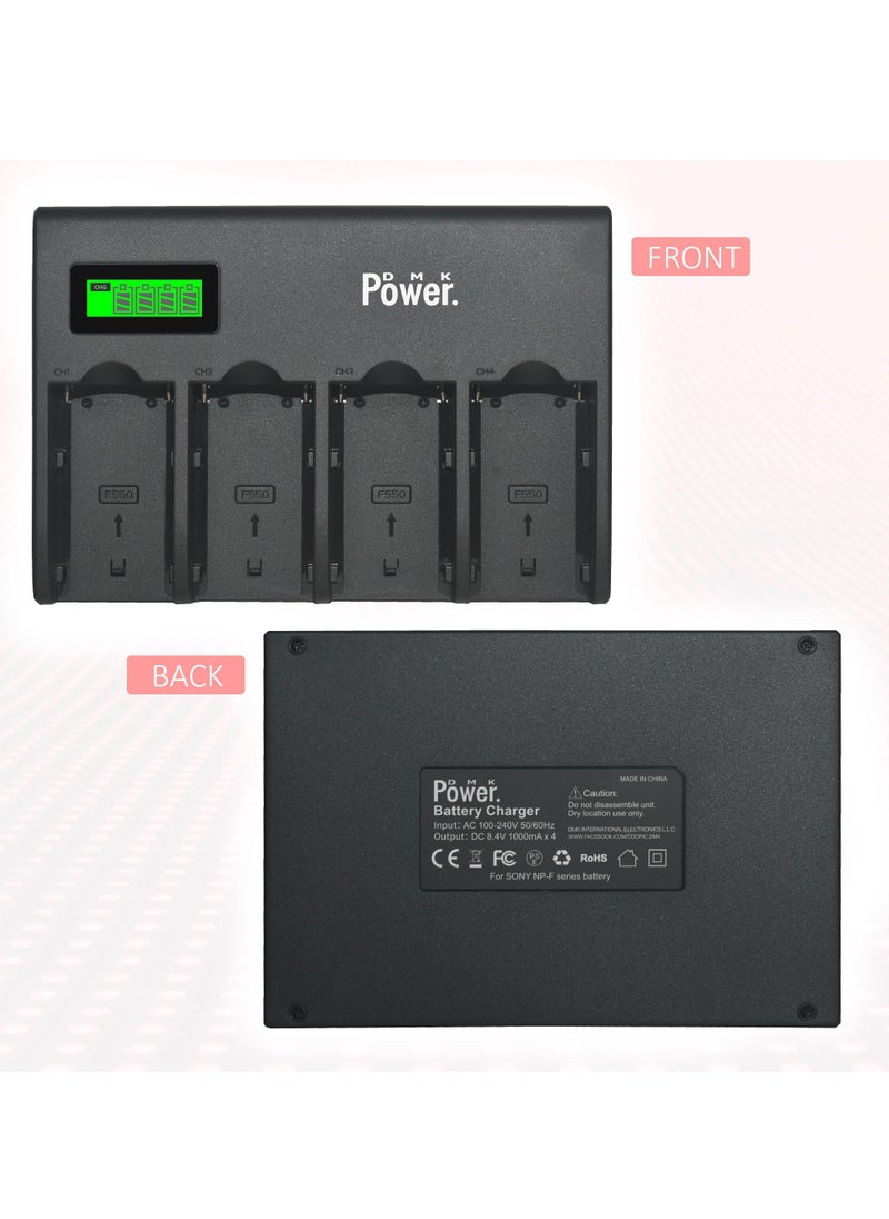 DMK Power 4-Channel Charger And NP-F970 9800mAh 8-pcs Batteries made for LED Video Light and Monitor only (Not for Cameras) - pzsku/Z66E4425770FA8DDEFBBAZ/45/_/1651859139/228a8c2f-f7fc-40b9-a5c4-3f663ca7b9c2