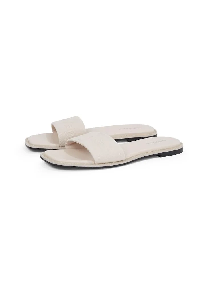 CALVIN KLEIN FLAT SLIDES