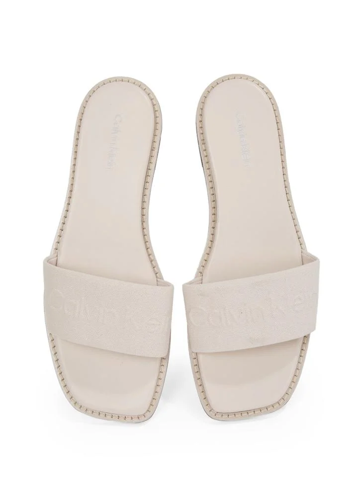 CALVIN KLEIN FLAT SLIDES