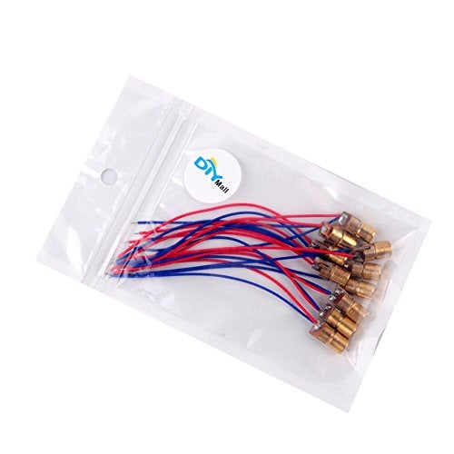 DIYmall Laser Head Diode Dot Module WL Red Mini 650nm 6mm 3V 5mW 10PCS - Image 5