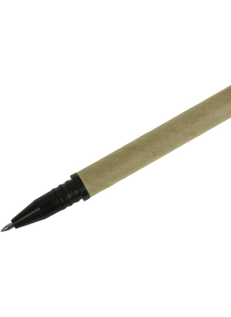 Starsouce 05mm Medium Point Writing Gel Ink Rollerball Pen Set Creative Eco Friendly kraft Paper Barrel Pens Premiun Rolling Ball Pens Refillable Pen Office School Home Writing Supplies Black Ink 10Count  - Image 5