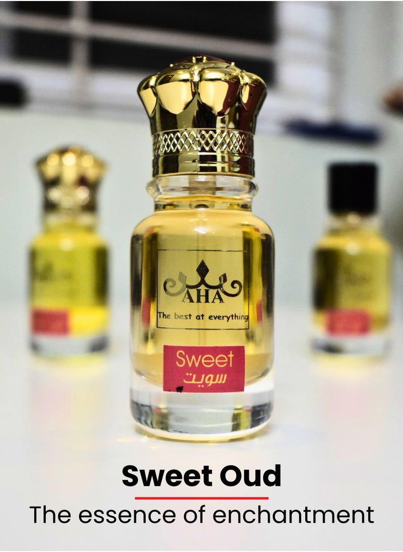 AHA Assorted Luxury Oud Perfume Set – Sweet Oud, Rose Oud, Amber Oud (3 x 35ml)  - Image 5