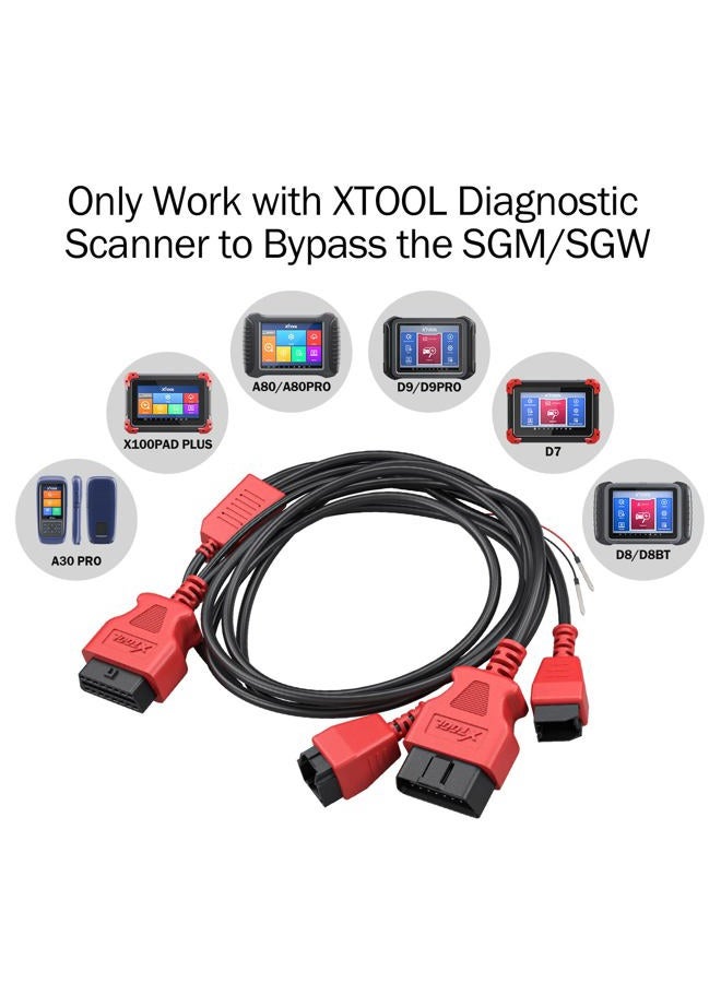 XTOOL XTOOL12+8 Cable Adapter for FCA Chrysler, Work X100 PAD PLUS/PADS/IP616/IP819/IK618/D7/D7S/D7W/D8/D8S/D8BT/D8W/D9/D9S/D9 PRO/D9S PRO/X100 PAD3/MAX - Image 3
