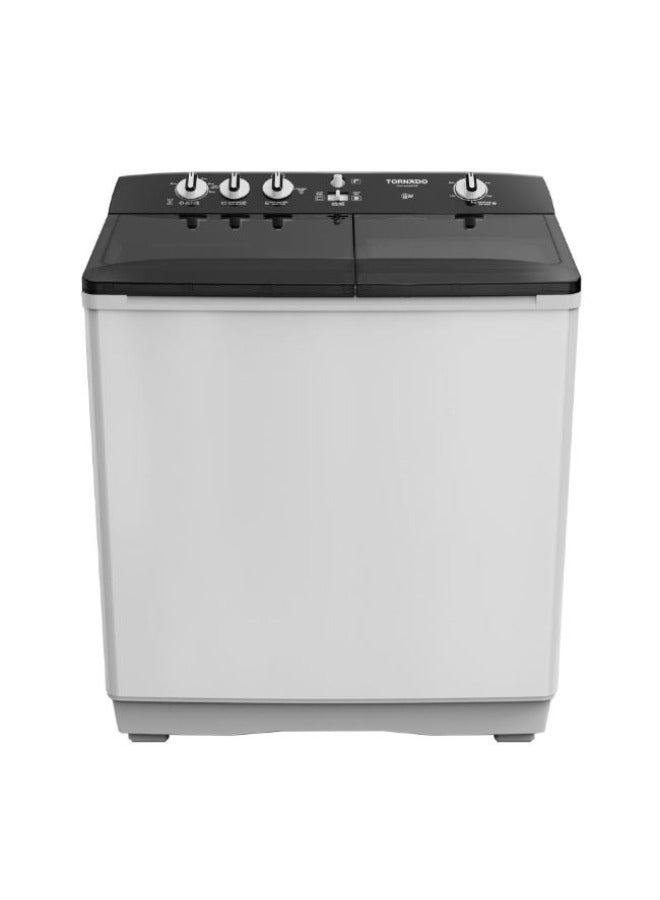 تورنيدو غسالة ملابس تورنيدو نصف أوتوماتيك 12 كجم أبيض * أسود TVH-HM12TS(WK)  - Image 1