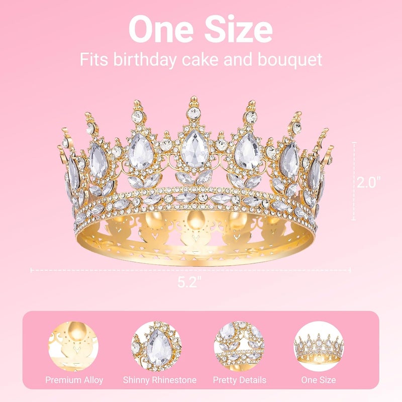 Papoopy Crown for Women, Queen Crown Tiara for Princess Party - Image 2