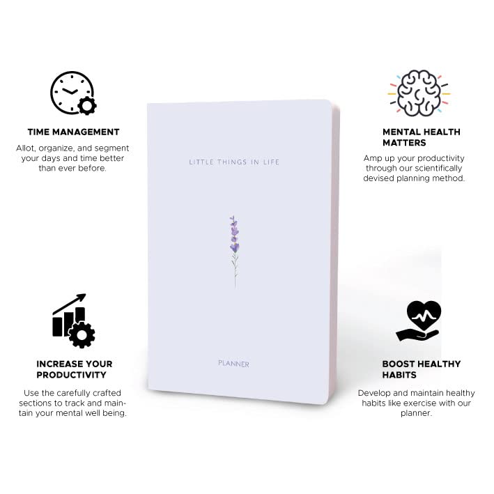FACTOR NOTES Undated Planner: 12 Months Ultimate organizer | Monthly & Weekly Layouts | Schedule Appointments | Weekly Habit Trackers | Goal Setting | Free Stickers (Little things) - Image 2