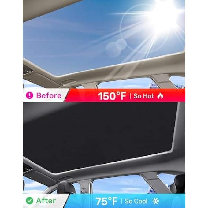 ريحني ستارة الشمس القابلة للطي في السقف لعام 2025 لعام 2025 لإكسسوارات سايبرتراك 2024 2025 ستائر زجاجية قابلة للطي من النافذة بدون فجوات قابلة للطي للحفاظ على كتلة التبريد سوداء باللون الأشعة فوق البنفسجية - Image 5