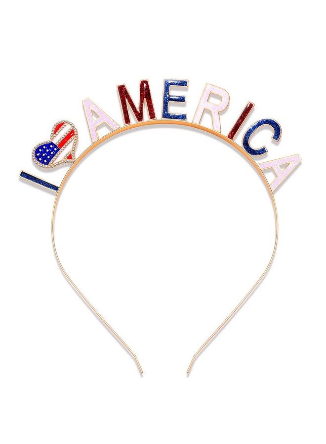 PHALIN رباط رأس علم أمريكا 4 يوليو نجمة رباط شعر للنساء عيد الاستقلال زينة وطنية ملحقات شعر حفلات - Image 2