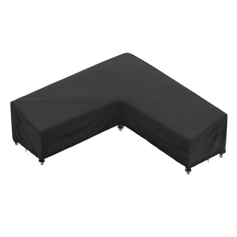iBirdie Outdoor Sectional Cover fit 85 x 85 inch, 84 x 84, 83 x 83, 82 x 82 L-Shaped Patio Sofa Waterproof Weatherproof 600D Heavy Duty Garden Furniture Cover for Outside L Shape Couch - Image 1