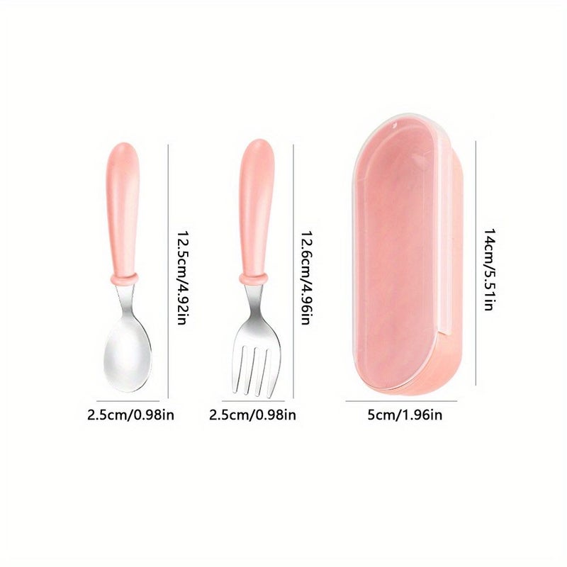 Green Stainless Steel Cutlery Set With Storage Box Durable Spoons And Forks For Parties And Easter Gifts - Image 3