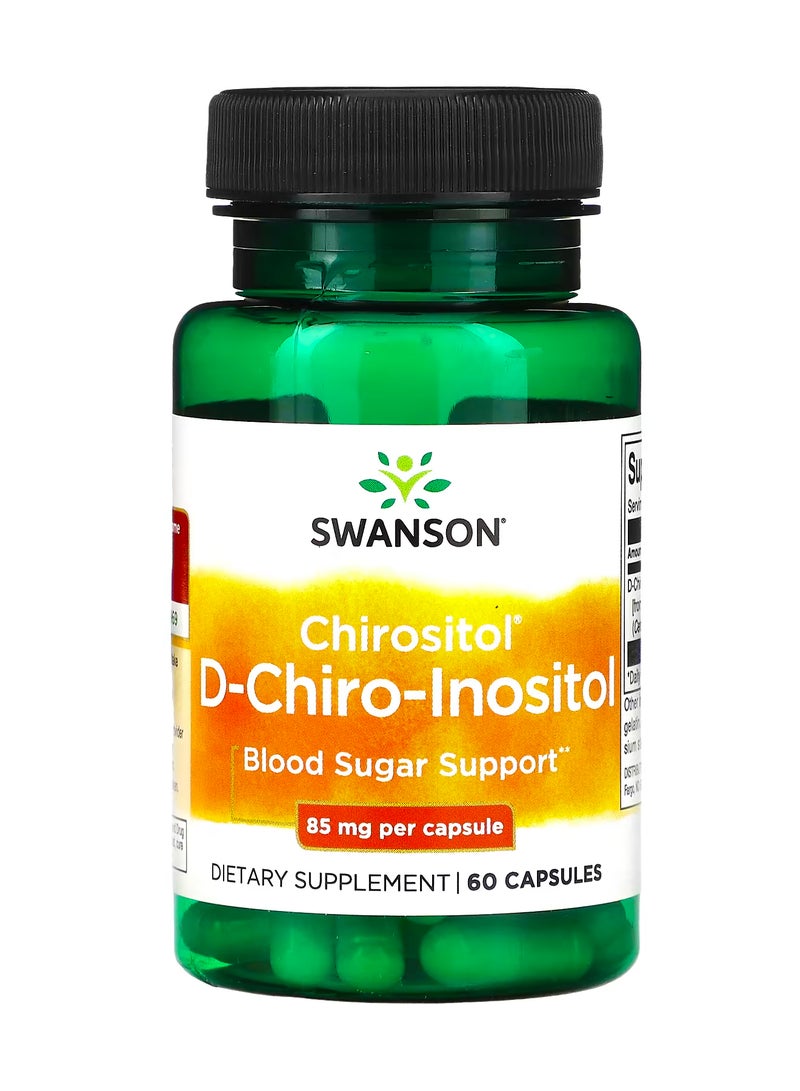 SWANSON Chirositol D-Chiro-Inositol, 85 mg, 60 Capsules