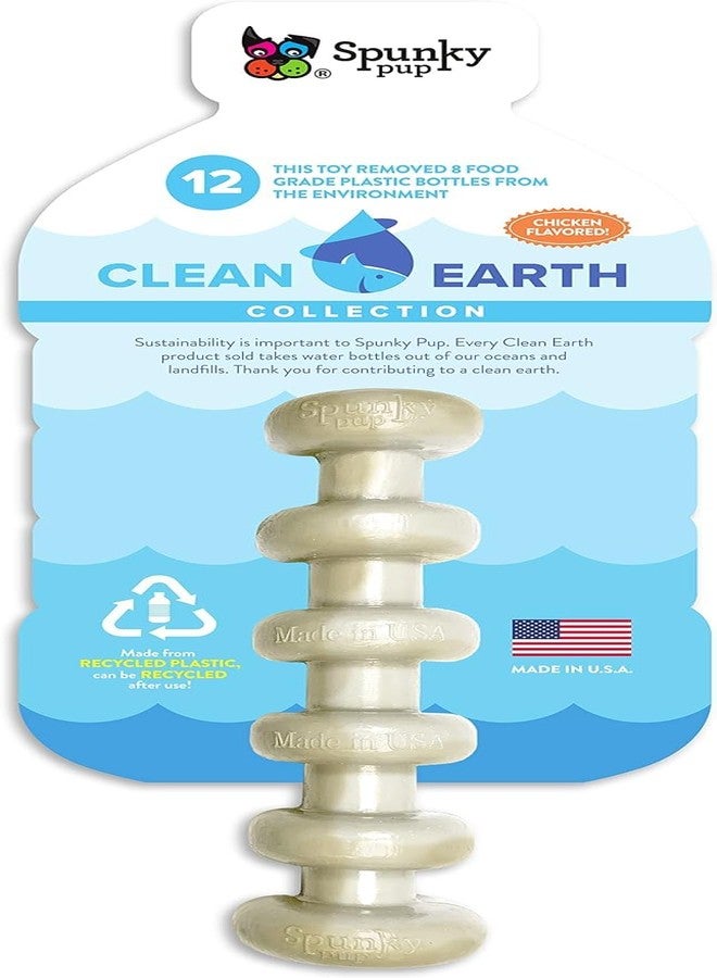 Spunky Pup Clean Earth Recycled Stick | Made in USA | Made from 100% Recycled Water Bottles, Gray - Image 1