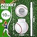 Eaasty Baseball Ball Shape Cups Bulk with Straws and Lids 10oz Plastic Reusable Baseball Party Cups Ball Shape Party Favors for Kids Birthday Competition Sport Fans Player Theme Supplies24 Pcs - Image 4