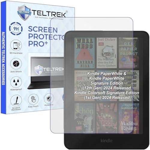 TELTREK Screenguard Compatible With 7 Inch Kindle PaperWhite & PaperWhite Kids 2024 12th Generation e reader Tab & Kindle ColorSoft Signature Edition 2024 7" Inch Tablet Not a Tempered Glass - Image 1