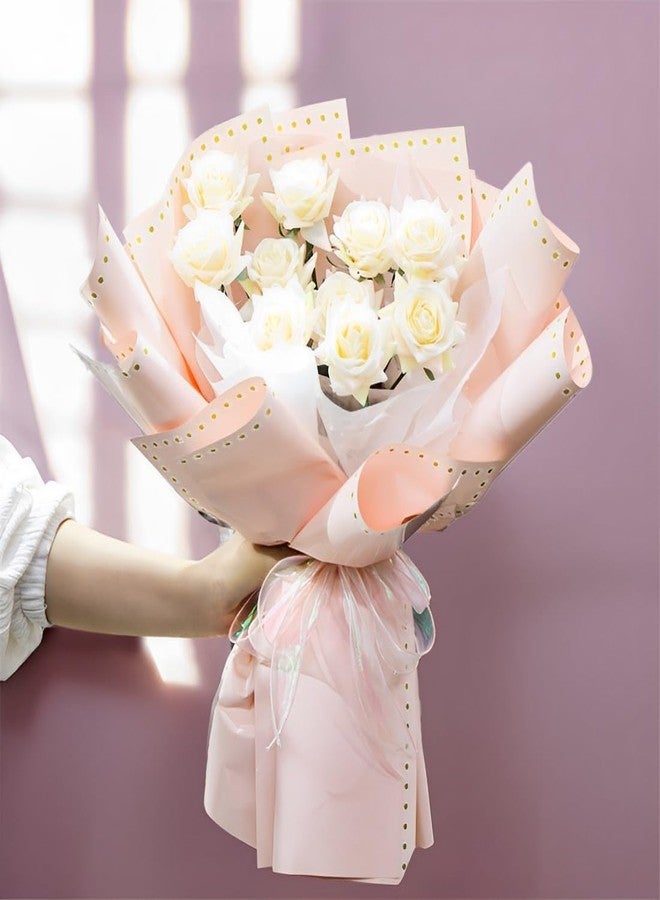 OPHRBU 20 Sheet Flower Wrapping Paper - Waterproof Floral Bouquet Wrapping Paper，for Wedding Birthday Gift DIY Gift Packaging Material Florist Supplies - Image 3