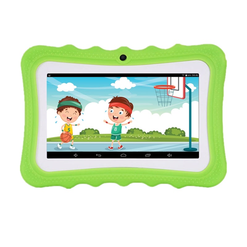 Children Tablet 7 Inch Display Screen Dual Camera Android Quad-core WiFi Version Early Educational Learning Machine Gift for Toddlers Children - Image 1
