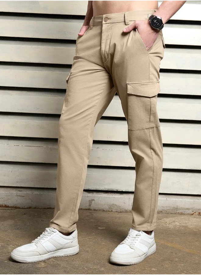 هاي ستار Men Taupe Trousers