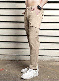 HIGH STAR Men Taupe Trousers  - Image 3