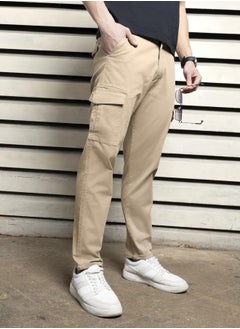 HIGH STAR Men Taupe Trousers  - Image 2