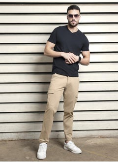 HIGH STAR Men Taupe Trousers  - Image 4