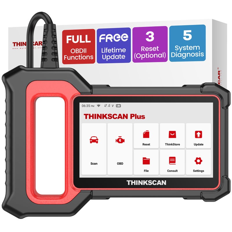 THINKCAR OBD2 Scanner ThinkScan Plus S4 ABSSRSTCMECMBCM Scan Tool with 3 Special Services Options 94 Vehicle Brands Car Code Reader FCA AutoAuth Wireless Update