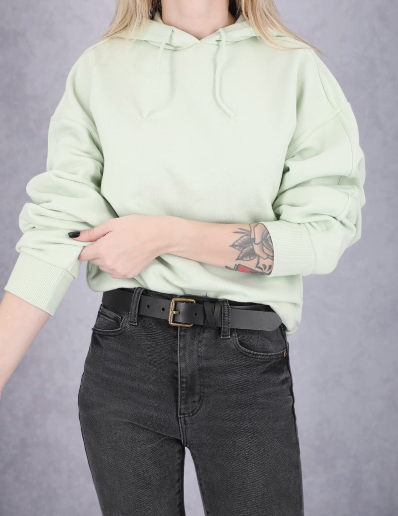 Timberland Women's Casual Leather Belt for Jeans, Black (Criss Cross), Medium (33-39) - Image 3