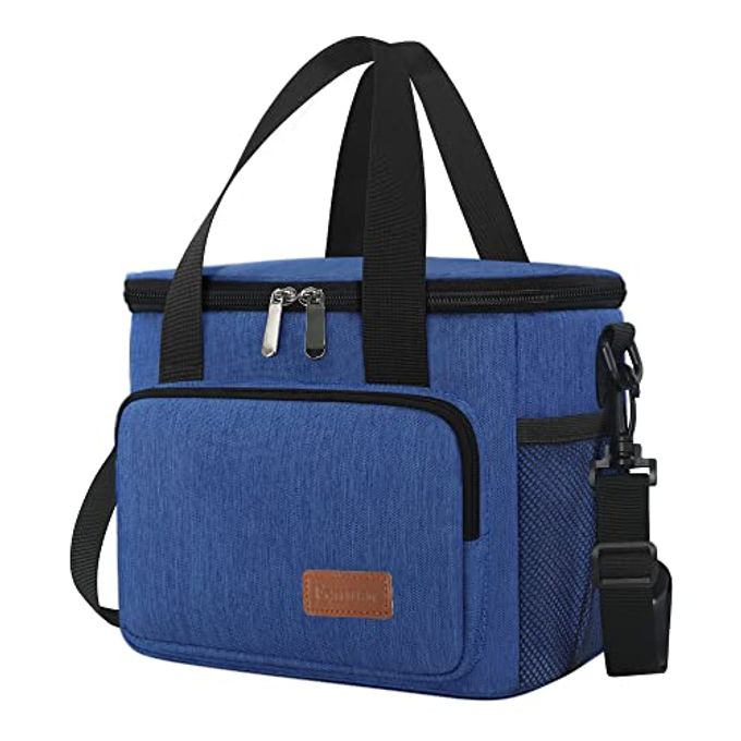 Femuar Lunch Bags for Women/Men, Insulated Lunch Bag for Work Office Picnic - Lunch Cooler Bag Leakproof Lunch Box with Adjustable Shoulder Strap - Blue - Image 1