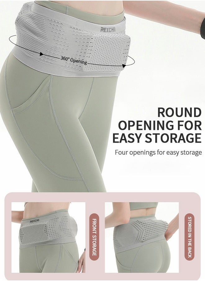 GROIC - Slim Fit Running Belt Waist Bag, Multifunctional Sports Waist Bag, Invisible Belt Bag, Gym Bag, Outdoor Running Phone Case For All Phones - Image 1