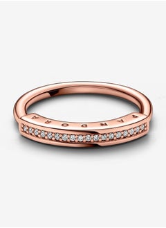 PANDORA Pandora Signature I-D Pavé Ring, Size 52  - Image 4