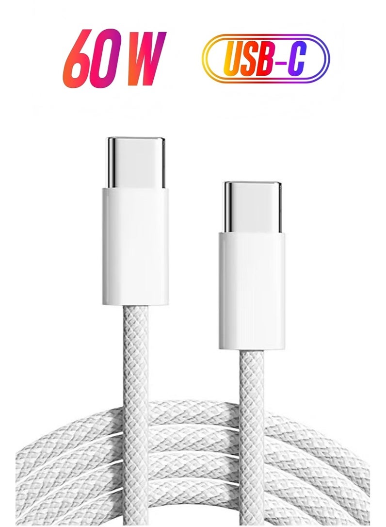 CHARGE USB type C To type-C Super Fast Charging Cable 2M For iPhone 16/15, iPad, iPad mini 7, MacBook Pro, Samsung S25 Ultra/S24/23/, Huawei P70 - Image 1
