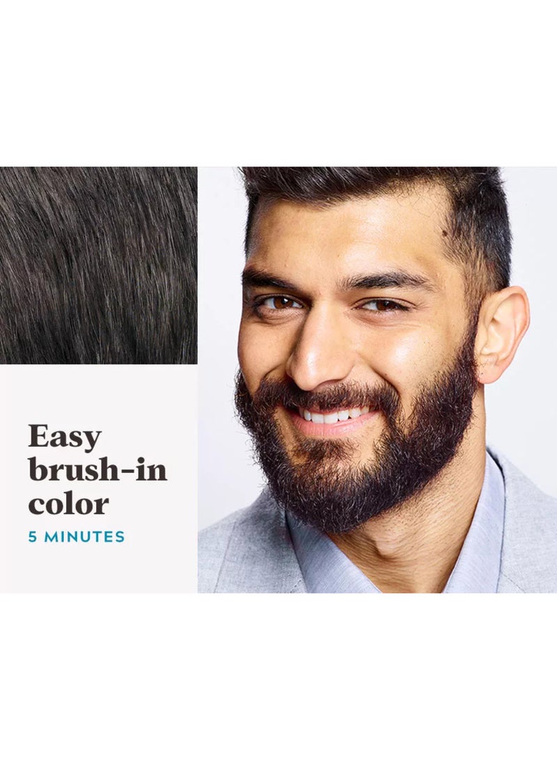 Just For Men Mustache & Beard – Beard Dye For Men, Darkest Brown, M-50, Conditioning Gel Formula With Biotin, Aloe, And Coconut Oil, Includes Application Brush  - Image 5