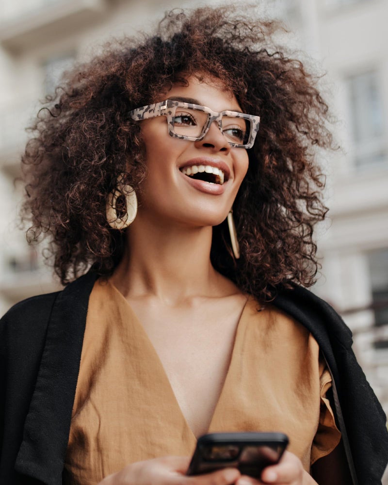 JM 3 Pack Oprah Style Reading Glasses for Women Men with Spring Hinge, Fashion Oversized Square Blue Light Blocking Readers +1.5 - Image 2