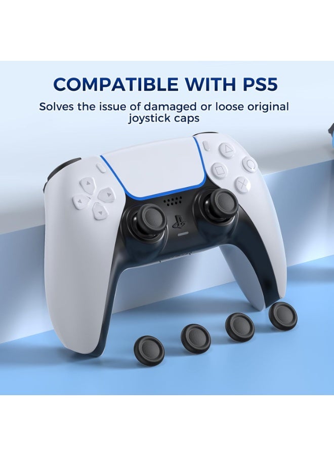 جويستيك استبدال كاب إبهام المقبضات ل PS5 / PS4 وحدة التحكم,PS5 / PS4 وحدة التحكم زر عصا تغطية, 3D كاب التناظرية الجلد استبدال جزء إصلاح الملحقات, 6 جهاز كمبيوتر شخصي - Image 2