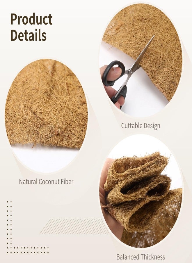 DORMIYA Coconut Coir Mat, Non-Slip Cuttable Coconut Fiber Rug for Plants, Reptiles, Pets, and Warm Floor Liner, 39.4 x 15.7 in Natural Coir Cushion for Indoor or Outdoor Use - Image 3