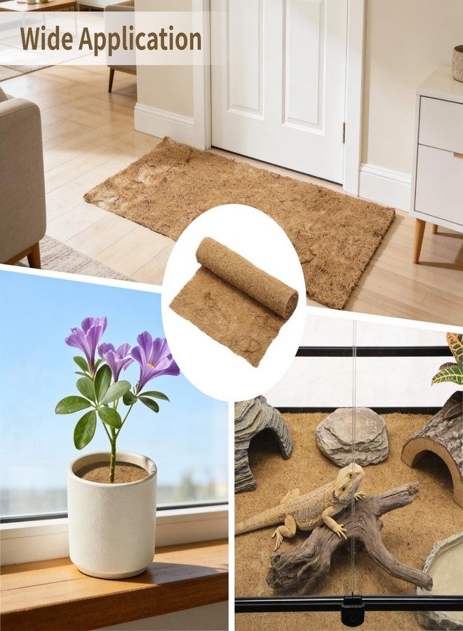 DORMIYA Coconut Coir Mat, Non-Slip Cuttable Coconut Fiber Rug for Plants, Reptiles, Pets, and Warm Floor Liner, 39.4 x 15.7 in Natural Coir Cushion for Indoor or Outdoor Use - Image 5