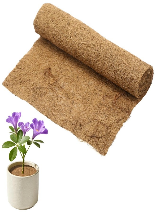 DORMIYA Coconut Coir Mat, Non-Slip Cuttable Coconut Fiber Rug for Plants, Reptiles, Pets, and Warm Floor Liner, 39.4 x 15.7 in Natural Coir Cushion for Indoor or Outdoor Use - Image 1