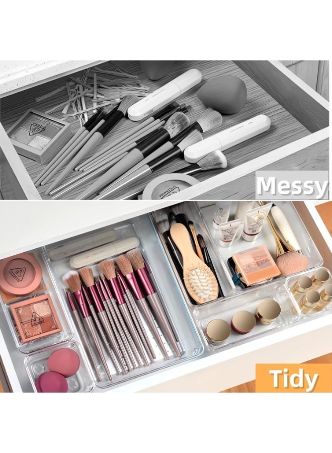Acrylic Storage Boxes for Makeup, Skincare, Jewelry, and Office Supplies for Vanity, Kitchen, Bedroom, Bathroom, and Office - 6 Pieces - Image 4