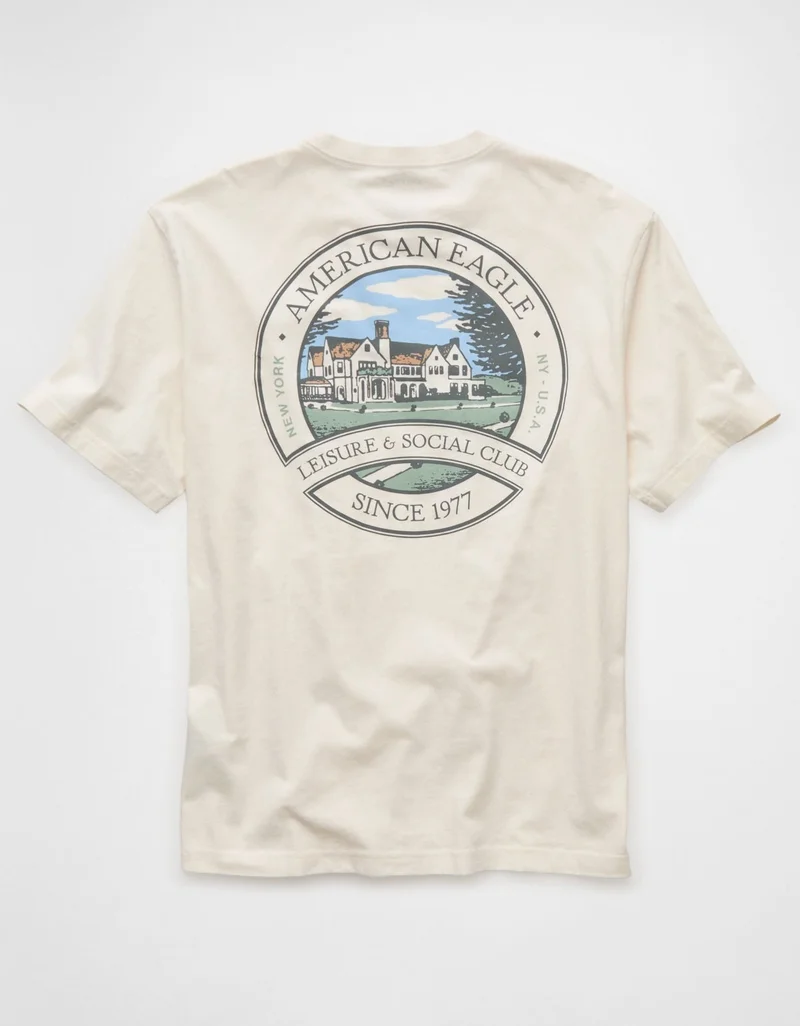 امريكان ايجل تي-شيرت بطبعة شعار