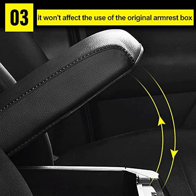 Center Console Armrest Covers For 20132018 Toyota Rav4 Black - Image 5