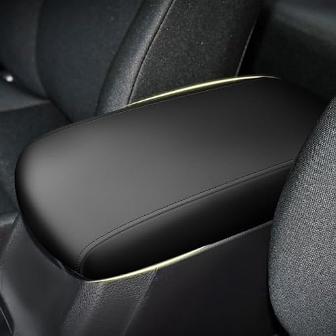 Center Console Armrest Covers For 20132018 Toyota Rav4 Black - Image 2