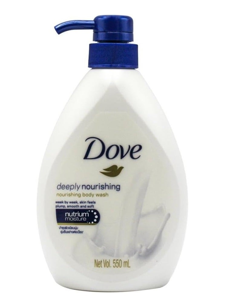 Dove Deeply Nourishing Body Wash, 550 ml