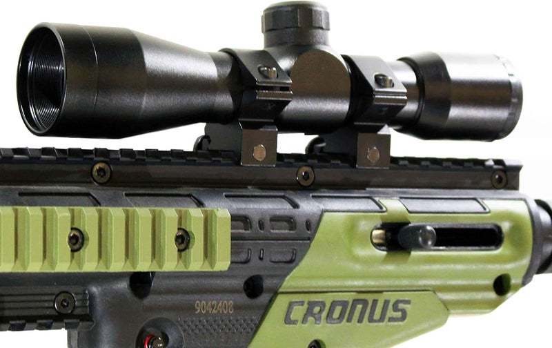 Trinity Tippmann Cronus Accessories Sight Black mil dot Reticle 4x32 Tactical woodsball Paintball Optics Paintballing Paintball Sights Paintballer Gear Aluminum Black - Image 1