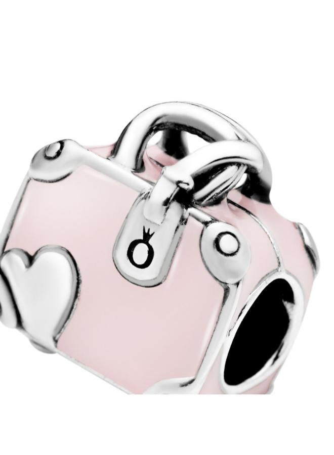 PANDORA Pink Travel Bag Charm - Image 2