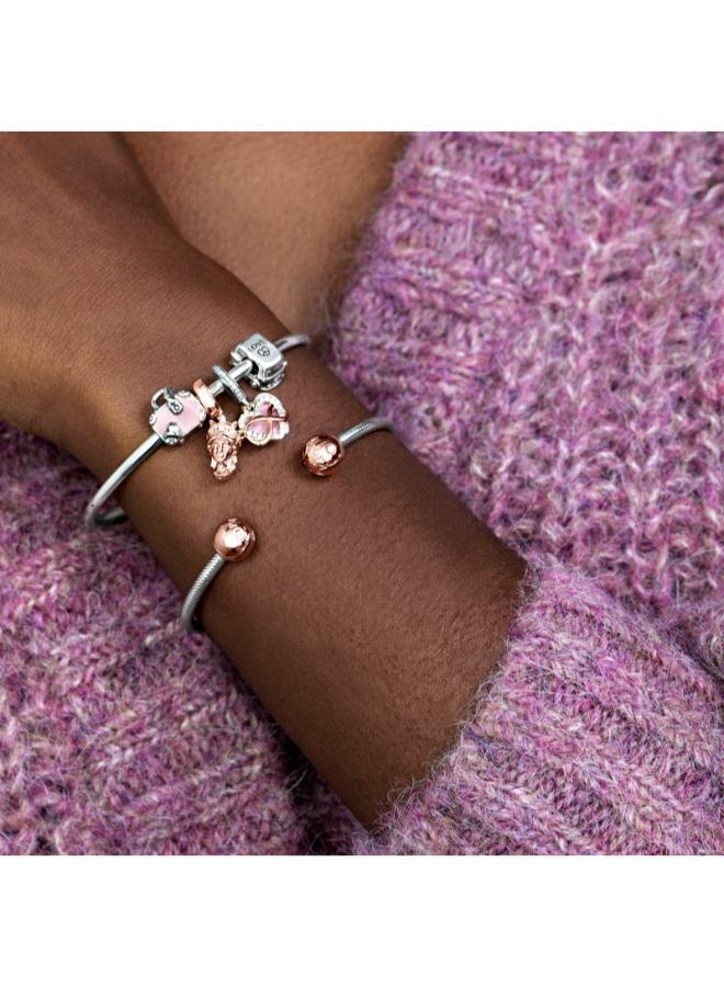 PANDORA Pink Travel Bag Charm - Image 3